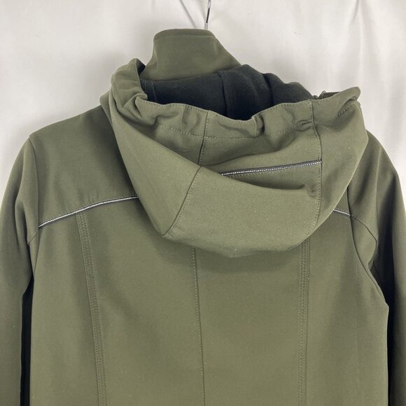 Alpine North Softshell Long Coat in Dark Green Womens Size S - Picture 7 of 13